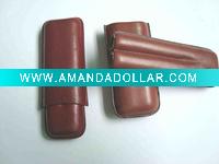 2 fingers Leather cigar holder
