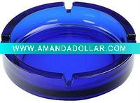 Wholesale Blue Glass Ashtray colored glass ashtray