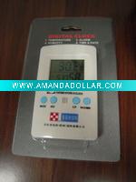 Digital LCD thermometer with hygrometer