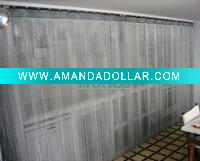 Anodized Aluminium Chain Fly Screen For Kitchen