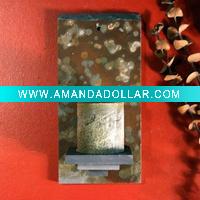 art slate candlestick holder