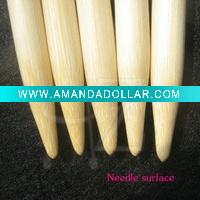 Double point bamboo knitting needle