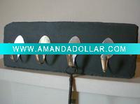 Stone key hook for decoration