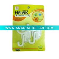 Pair Of Plastic Sticky Hook-Steady-Durable