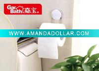 bath tissue holder with suction cup