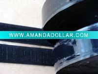 Adhesive glued hook and loop