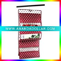 Wholesale Red Non Woven Hanging Bag Storage Handbag