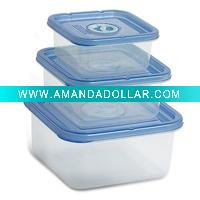 Wholesale 3pcs Square Food Container Set