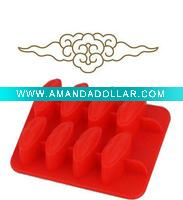 Wholesale Lip shape silicone ice trayT006)