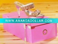 Wholesale HOT!sale! promotion clear clear plastic shoe box(HS020S05)