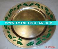 Wholesale round plastic dish plate