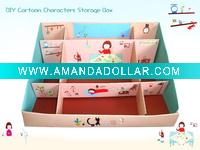 Wholesale DIY Cartoon Characters Storage Box, Organization box, case