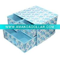 fabric covered storage box