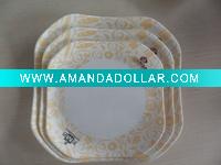 Wholesale melamine korean square plate set