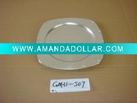 Wholesale Silver plastic plate