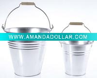 Wholesale Tin Bucket with Wood Handle