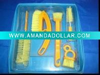 Wholesale plastic kitchen brush set