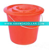 Wholesale HQ0211 12L plastic home bucket with metal handle