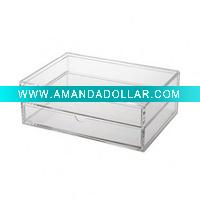 clear acrylic drawer box