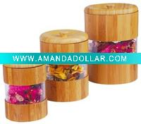 bamboo canister