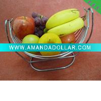 Wholesale metal fruit display stand small fruit gift basket iron wire fruit holder