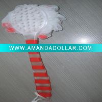 Wholesale long handle loofah brush and massager