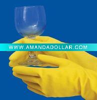 Wholesale Flock Lined Latex Household Gloves