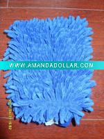 Wholesale 100%polyester double sides chenille cleaning gloves