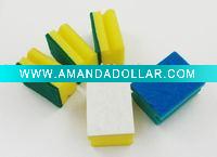 Kitchen sponge scouring pad
