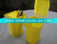 Wholesale small size plastic mini wheel desk waste bin