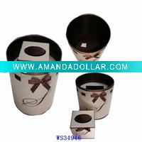 Wholesale elegant office cardboard waste bin/storage box WS34964