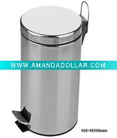 stainless steel pedal bin