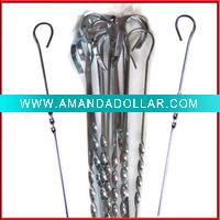 Wholesale 10pcs Galvanized Stainless steel BBQ Skewers