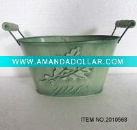 Wholesale Greenhouse metal pot with ears