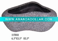 Wholesale Grey Disposable Polyresin Plant Flower Pots