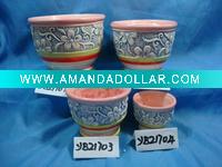 Wholesale Resin small clay glazed pots