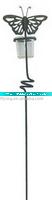 Wholesale garden stick tealight holder with buttefly design, HG-07002
