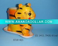 Ceramic tiger figurine