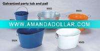 Wholesale Metal bucket and ice tub with colour coated and logo printing