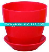 Wholesale Red plastic fashion flower pots