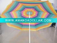 colorful advertising beach umbrella