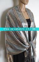 Wholesale jacquard comforter set with pashmina metallic whole silver pattern
