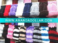 Wholesale Knitted hat & scarf set
