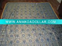 Shiny jacquard bed blanket