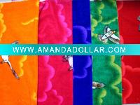 100% polyester printed embossed high velour