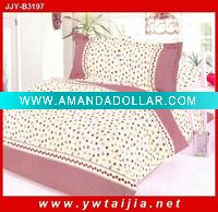 Wholesale Popular sweet floret jacquard cotton fabric 4pcs comforter set