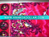 Wholesale 100% polyester printed embossed high velour