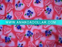 Wholesale 100% polyester printed high velour