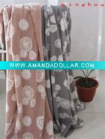 Wholesale printed fleece with flower design