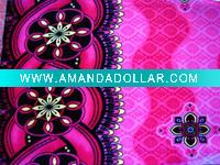 100% polyester printed embossed high velour